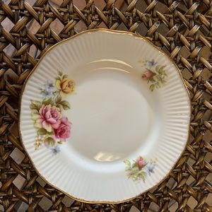 6 vintage bone China dessert plates